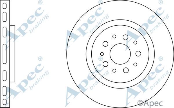 APEC BRAKING Тормозной диск DSK2927